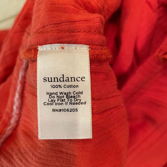Sundance Gigi Orange Cotton Drawstring Knit Pants - Picture 9 of 10